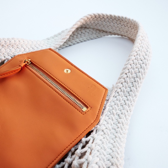 Nanushka Ruba Cotton Mesh Shopping Tote - Picture 2 of 10